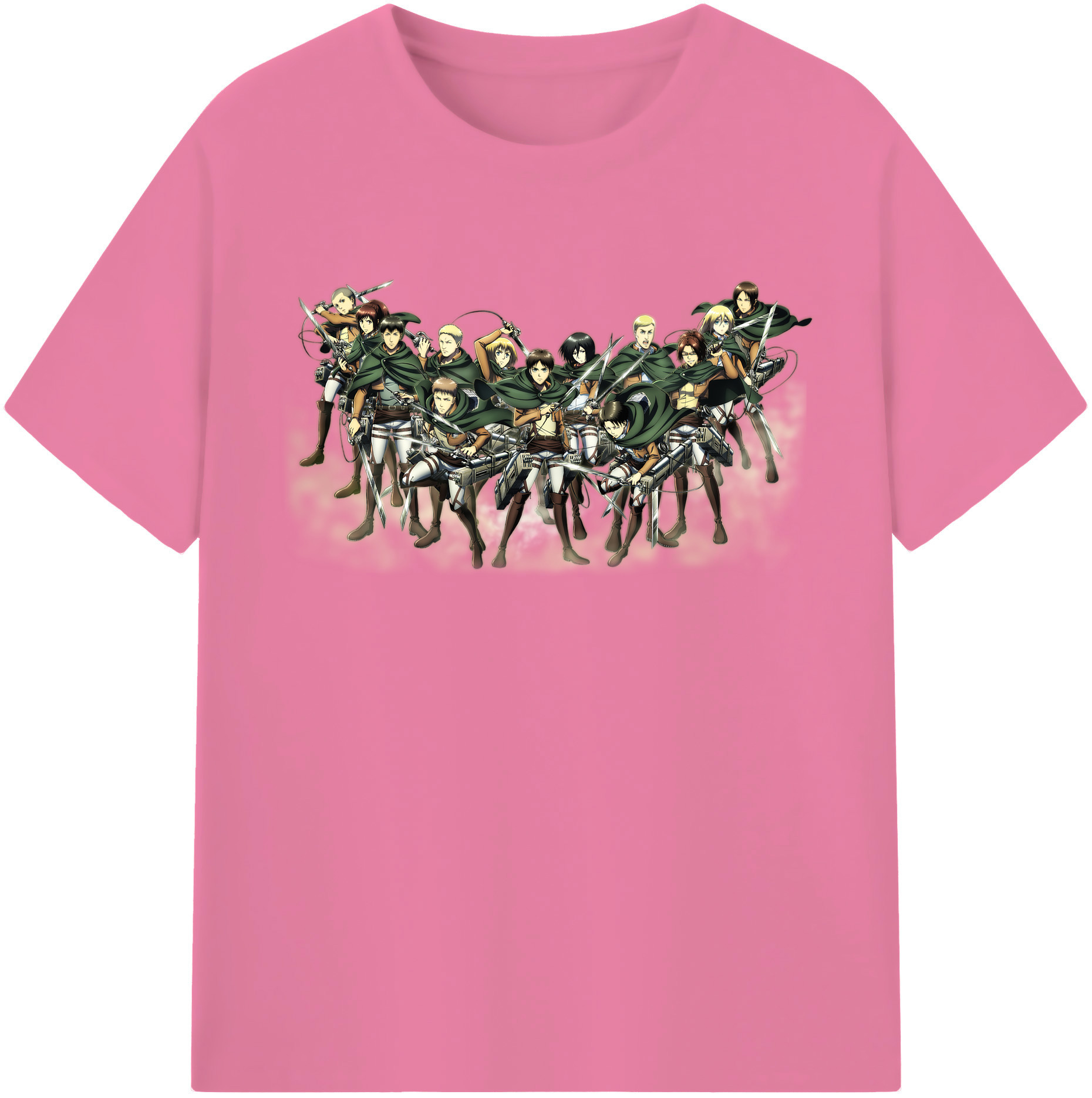 （画像用） 進撃の巨人 Attack on Titan 綿100％半袖Tシャツ（フロントプリント）